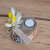 Yellow köszönetajándék mécsestartó