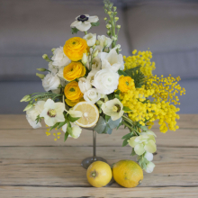 Téli Asztaldíszek Kehelyben