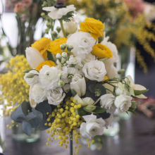 Téli Asztaldíszek Kehelyben