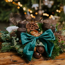 Emerald Tales Adventi koszorú
