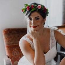 Hajdísz: koszorú élő virágból