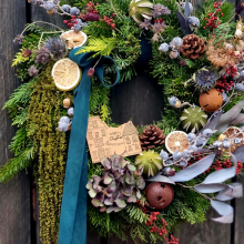 Winter Forager's Ajtódísz