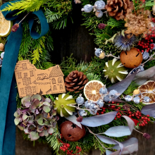 Winter Forager's Ajtódísz