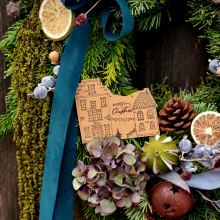 Winter Forager's Ajtódísz