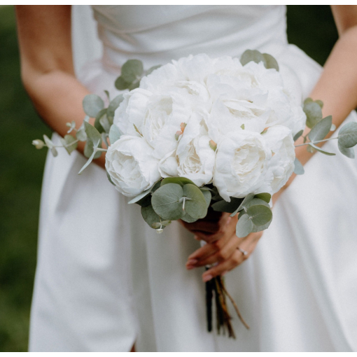 White Peony Greenery 