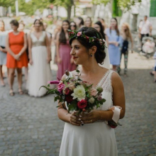 Dobó csokor élő virágból