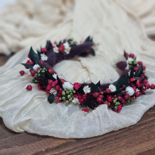 Burgundy-Greenery hajpánt