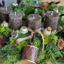 Love Black Adventi koszorú